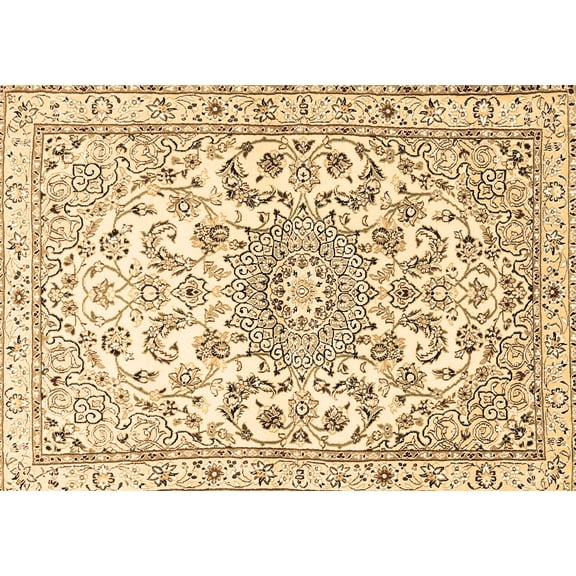 Ahgly Company Indoor Rectangle Persian Brown Traditional Area Rugs, 5' x 7'