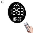 thumbnail image 6 of LED Digital Wall Clock Multifunctional Temperature Colorful Alarm Daily Clock Intelligent Household Display Clocks R1R1 Hanging, 6 of 8