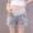 Blue, variant on pstuiky Maternity Yoga Shorts Denim Shorts Plus Size High Waist Stretch Support Adjustable Waistband for Pregnancy Casual Wear Maternity Bike Shorts