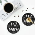 thumbnail image 5 of Balery 6 Pcs I Love Mathleather Coasters Set, Drink Table Cup Coasters For Living Room Kitchen Coffee Decor, 5 of 9