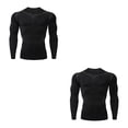 thumbnail image 2 of Sonducket Ropa interior térmica para hombre, mallas deportivas de secado rápido, capas base para correr, Tops, ropa deportiva para Fitness, 1608 estilo L 2piezas, 2 of 6