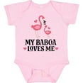 thumbnail image 3 of Inktastic My Babcia Loves Me Flamingo Girls Baby Bodysuit, 3 of 5