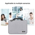 thumbnail image 3 of Guardoinrt 14/15/16 Inch Laptop Bag Electronic Organizer Universal Fleece Lining Cable Container Notebook Case with Handle for Gray 15-16inch, 3 of 6