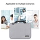 thumbnail image 2 of Sonducket Bolsa para computadora portátil Organizador electrónico Forro polar Funda a prueba de golpes Contenedor para teléfono Estuche para Bolsas de mensajero y de hombro Negro 15-16 pulgadas, 2 of 6