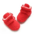 thumbnail image 6 of Otqutp Round Toe Boots for Toddler Baby Snow Shoes Prewalker Boots Booties Toddler Soft First Girls Warming Boys Baby Shoes 0-9 Months(Red,6-9 Months), 6 of 7