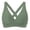 Army Green Womens Swim Top, variant on Swim Tops for Women Push Up Bikini Top Twist Halter Bra Strappy Cross Back Padded Bathing Suits