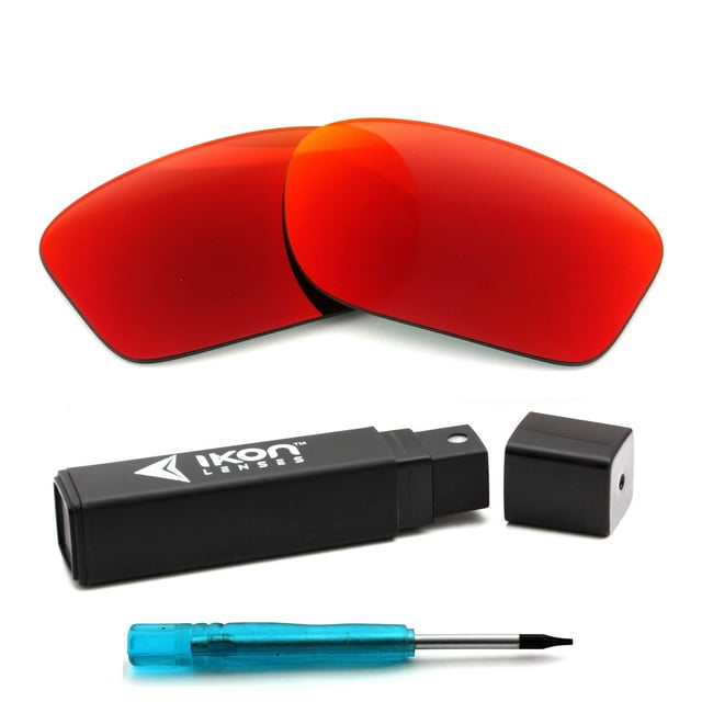 IKON LENSES Polarized Compatible Replacement for Oakley Twoface (OO9189) Sunglasses - + Red Mirror (Polarized)