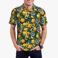 thumbnail image 1 of Balery Fresh Orange Camisa Polo de Hombre con Estampado, de Manga Corta y Tejido Medio, Camisa Tipo Golf Polo-X-Large, 1 of 6