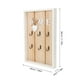 thumbnail image 2 of 1 caja de almacenamiento de madera de estilo europeo, multifuncional, para llaves, ganchos para ropa y estante de almacenamiento para decoración de pared del hogar (HOGAR), 2 of 7