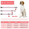 thumbnail image 5 of PcEoTllar Reflective Dog Collar - Super Soft Neoprene Padded Breathable Safety Waterproof Nylon Dog Collar for Large Dogs, All Breeds (Pink), 5 of 7