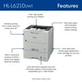 thumbnail image 2 of Brother HL-L6210DWT Business Monochrome Laser Printer with Dual Paper Trays, Wireless Networking, and Duplex Printing, 2 of 8
