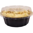 thumbnail image 4 of KitchenDance Disposable Colored Aluminum Foil Dessert Cake Cups Ramekins with Lids - 8 Ounces Round Aluminum Baking Tart Pan - Perfect for Baking, Storing, Preparing Food, #A8P (50, Black & Gold), 4 of 8