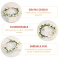 thumbnail image 6 of Mersess Adjustable Bridal Flower Headband Wedding Hair Garland Floral Headpiece for Beach Party and Special Occasion Decoration, 6 of 10