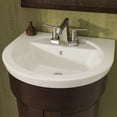 thumbnail image 5 of 0403004.222 Tropic Petite Above Counter Or Drop Lavatory Sink with 3 Faucet Holes (4 Centers), 4-Inch, Linen, 5 of 5