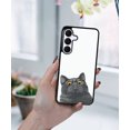 thumbnail image 5 of WIRESTER Shockproof Soft Rubber Cover Case for Samsung Galaxy S25 FE 5G 6.7" 2025, Black Bombay Kitten Cat, 5 of 5