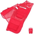 thumbnail image 3 of UPOUART High-Visibility Reflective Work Vest 1Pcs in Red for Night Biker Runner Warehouse Roadside Worker, 3 of 8