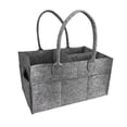 thumbnail image 4 of Foldable Baby Diaper Caddy Organiser, Portable Nursery Storage Basket Bin With Changeable Compartments(light Grey), 4 of 4