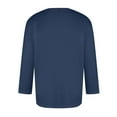 thumbnail image 4 of Men's 3/4 Sleeve T-Shirt Crewneck Color Block Casual Tee Lightweight Gym Sport Workwear Big & Tall Fit Shirts, 4 of 4