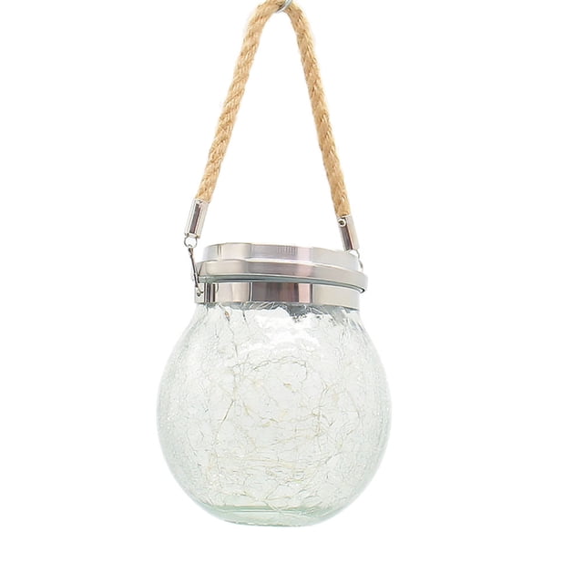 Luz de bola de cristal rota agrietada solar colgante para decoración de jardín y césped Zhivalor CPB-US-DYP625-3