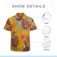 thumbnail image 7 of High Quality Hawaiian Shirts for Men Short Sleeve Aloha Beach Shirt Floral Summer Casual Button Down Shirts Blouses I2TTW7, 7 of 7
