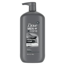 Dove Men Care Purifying Shampoo with Pump Charcoal   Clay, 31 oz