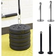 thumbnail image 2 of HUGFEGWE Fitness Barbell Slice Support Frame, Durable Steel Fitness Weight Loading Pin, Barbell Rack Serving Tray, Lat Pulley System with Loading Pin for Pulley Cable System and pinch gripp Training, 2 of 7