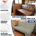 thumbnail image 3 of Qpednta Green Camper Couch Cover Set for RV Jackknife Sofa Bed Stretch, 2-Piece, Slipcovers, Stain Resistant, RV Couch Covers, Anti-Slip, Furniture Covers, 3 of 7