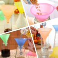 thumbnail image 5 of Embudo de plástico de grado alimenticio de alta calidad, fácil de limpiar y reutilizar, con boquilla estrecha que se adapta a la mayoría de los cuellos de botellas para salsa de soja, aceites, 5 of 5