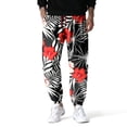 thumbnail image 5 of Men Cotton Baggy Hippie Yoga Harem Pants Funky Printed Plus Size Trousers Sports Boho Wide Leg Baggy Harem Pants with Pockets Blue S, 5 of 6