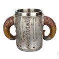 thumbnail image 2 of Inicio Bar Club Taza de café de estilo vintageRestaurante vino taza de café portátil de acero inoxidable resina bebida bebida banquete banquete 600ml drinkware sala de estar dormitorio Inevent HA010506-00B, 2 of 7