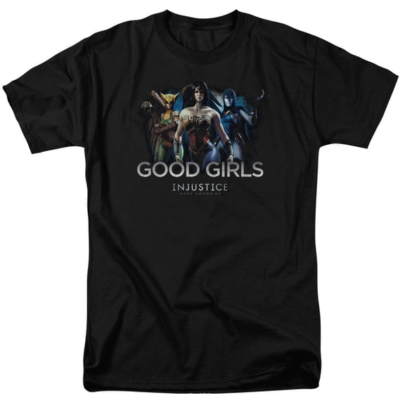Injustice Gods Among Us Good GirlS/S S Adult 18/1 T-Shirt Black