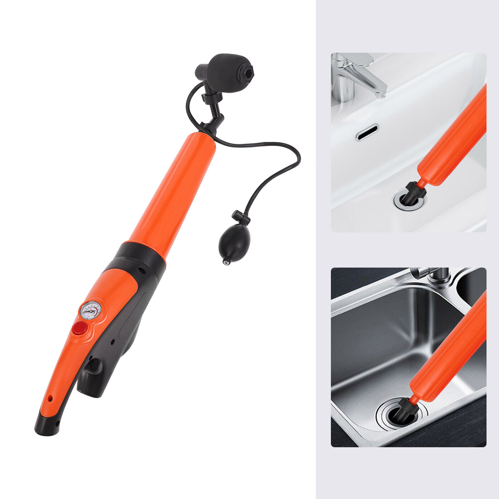 Oukaning Electric Toilet Plunger, Powerful Pneumatic Dredger, High