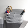 thumbnail image 4 of Plastic Storage Box Desktop 5 Grid Sub-grid Storage for Desktop Office Bedroom Countertop Home ., 4 of 5