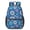 Geometric Flower and-3, variant on Geometric Flower and Dahlia White 17" School Backpacks for Teens,Waterproof Oxford Fabric,S-Shape Padded Straps for School,Travel,Hiking,Camping