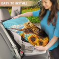 thumbnail image 4 of KUIFORTI Highland Cow Car Seat Sun Shade Cover Baby Car Seat Protector, Reflective Heat Protector for Keeping Infant Car Seat Cool, Easy to Install, 4 of 7