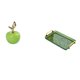 thumbnail image 1 of Estatua,Escultura de fruta artificial,estatua y artesanía,Colección de figuras de cerámica para decoración del hogar,Bandeja para servir,Bandeja de cocina rectangular con asa, 1 of 8