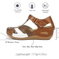 thumbnail image 2 of Xishao Sandalia de Plataforma Casual Ortopédica para Mujer, Sandalias de Cuña, Zapatilla de Soporte de Arco, Gancho y Lazo de Plataforma de Cuña con Pendiente Cómoda y Elegante,Green-37 Xishao ropa, 2 of 2