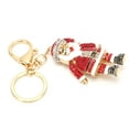 thumbnail image 1 of Rdeghly Rhinestones Christmas Santa Claus Pendant Keyring Key Chain Bags Decor Xmas Gift, 1 of 8
