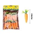 thumbnail image 3 of 12PC Easter Carrot Foam Glitter Decoration, Artificial Foam Eggs, Plastic Fillable Container, Bright Orange, Easy Placement, Durable, Festive Party Table Use, 7x5x5cm, 3 of 6