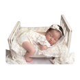 thumbnail image 1 of Vollmic Accesorios de fotografía para recién nacidos, mameluco de encaje para niña, trajes de accesorios para fotos de bebés recién nacidos (blanco roto), 1 of 5