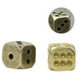 thumbnail image 2 of 2Pcs Brass Dice Pure Copper Dice Bar Supplies Playing Game Tool (Random Style), 2 of 8
