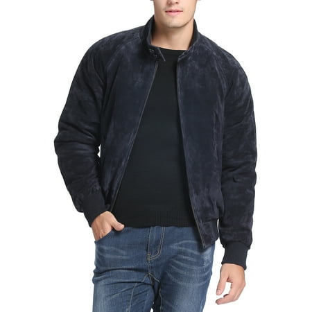 Landing Leathers Men's WWII Suede Leather Bomber Jacket (Regular & Tall sizes)