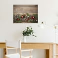 thumbnail image 5 of Chilfamy Pine Cones Star Folk Art Canvas Print Wall Art for Home Decor Ready To Hang Room 16x12in, 5 of 6