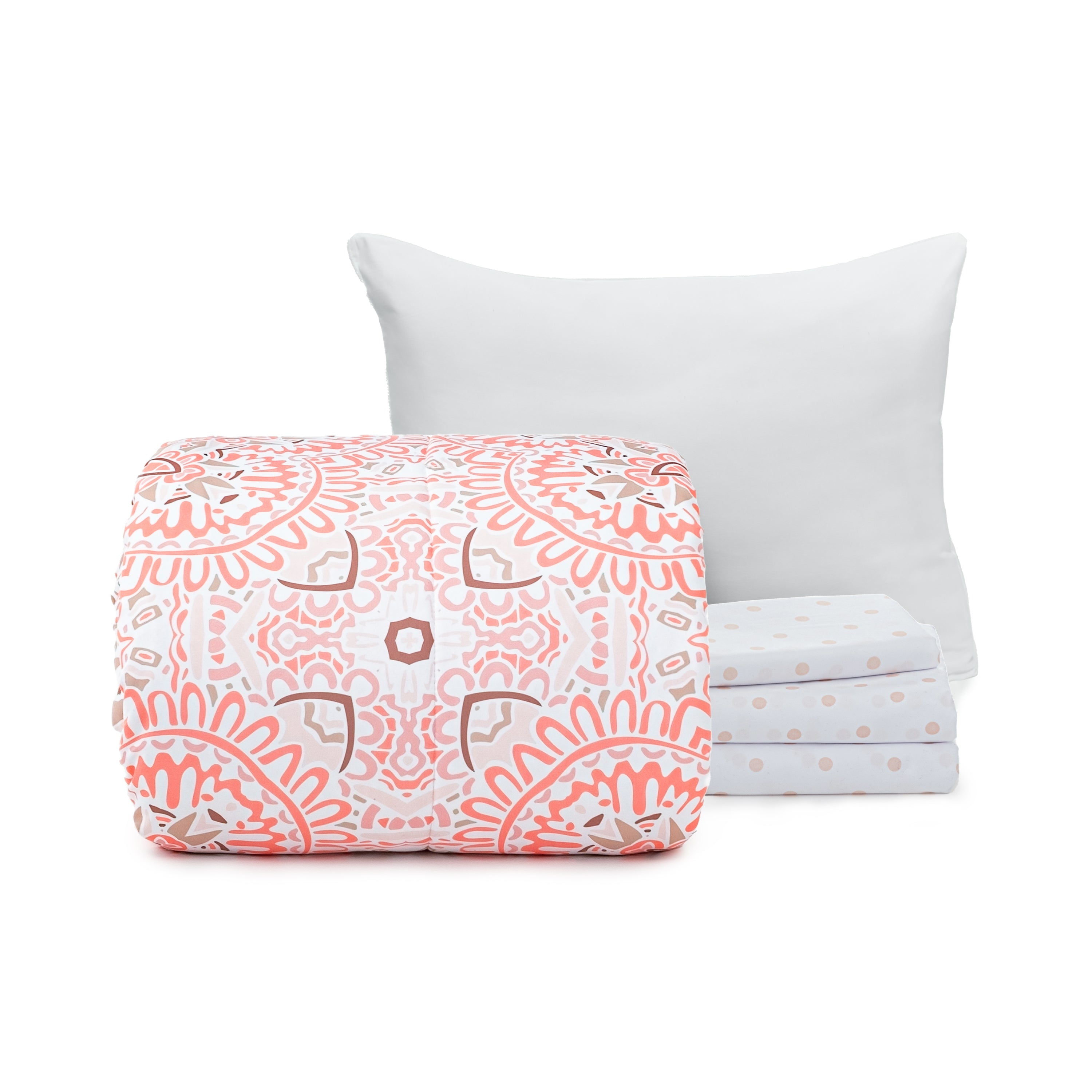 The Basic Dorm Essentials Value Pack in Dina, 5Piece Twin XL Bedding