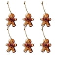 thumbnail image 4 of 6 colgantes de muñeco de jengibre Perfecl adorno decorativo para colgar en Navidad Estilo A, 4 of 8