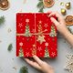 thumbnail image 1 of Papel de Regalo Navideño para Niños, Caja de Regalo, Árbol de Navidad, Papel Kraft, Ramo de Papel, 19,68 X 27,55 Pulgadas, 1 of 6