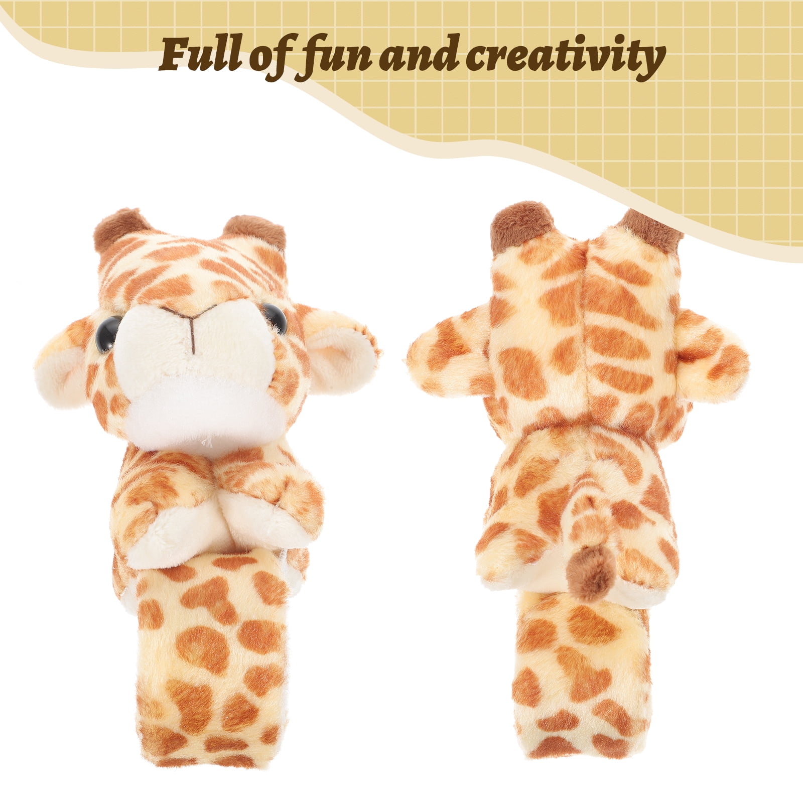 Slap Bracelet Animals Slap Band Stuffed Animals Slap Bracelets Kids Party Favors (Giraffe style