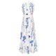 thumbnail image 5 of ICHUANYI Clearance Fashionable Women's Spring/Summer Printed Casual V-neck Sleeveless Long Skirt(Blue, S) ICHUANYI WER2023080916865, 5 of 6