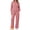 Pink, variant on MOSHU Womens Sweatsuits 2 Piece Outfit Sets Winter Crewneck Sweatshirts and Loose Wide Leg Sweatpants Casual Fleece Lined Lounge Sets