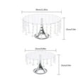 thumbnail image 6 of 4X Crystal Silver Cake Stands Set, Decorative Metal Cake Holder, Serving Plate Dessert Table Display, Cupcake Stand Wedding Party Metal Crystal Dessert Plate for Wedding Brithday Party Decor, 6 of 21